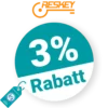 3% Reskey Rabatt – Bei Vorkasse