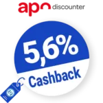 5,6% apo-discounter Cashback – AUF ALLES