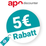 5€ apo-discounter Rabatt – Newsletter