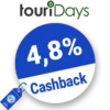 4,8% touriDat Cashback – AUF ALLES