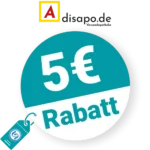 5€ Disapo Rabatt – Newsletter