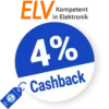 4% ELV Cashback – AUF ALLES