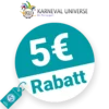 5€ Karneval Universe Rabatt – Newsletter