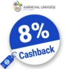 8% Karneval Universe Cashback – AUF ALLES