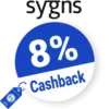 8% Sygns Cashback – AUF ALLES