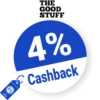 4% The Goodstuff Rabatt – Cashback