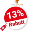 13% Titan Solar Rabatt – Auf ausgewählte Produkte