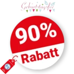90% Geburtstagsfee Rabatt – Sale