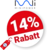 14% Mini Power Rabatt – Auf Powerstation