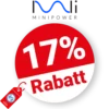 17% Mini Power Rabatt – Auf Solarmodule