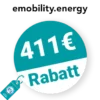 411€ emobility.energy Rabatt – THG Prämie für E-Fahrzeuge