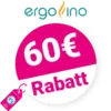 60€ ergofino Gutschein – Auf Schreibtisch DT20L