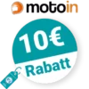 10€ motoin Rabatt – Newsletter