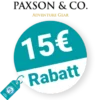 15€ PAXSON Rabatt – Newsletter