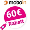 60€ motoin Gutschein – AUF ALLES