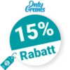 15% OnlyGrams Rabatt – Newsletter