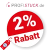 2% Profistuck Rabatt – Bei Vorkasse