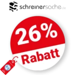 26% Schreinersache Rabatt – Sale