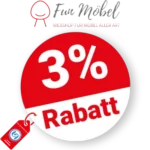3% Fun-Möbel Rabatt – Bei Vorkasse
