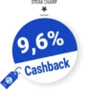 9,6% SteakChamp Rabatt – Cashback