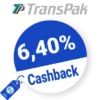 6,40% TransPak Rabatt – Cashback
