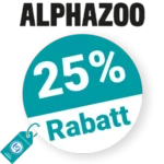 25% alphazoo Rabatt – Newsletter