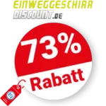 73% Einweggeschirr-Discount Rabatt – Sale