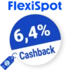 6,4% FlexiSpot Rabatt – Cashback