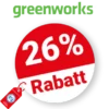 26% Greenworks Rabatt – Angebote