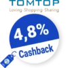 4,8% TOMTOP Rabatt – Cashback