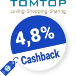 4,8% TOMTOP Rabatt – Cashback