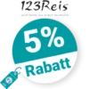5% 123Reis Rabatt – Newsletter