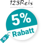 5% 123Reis Rabatt – Newsletter