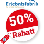 50% Erlebnisfabrik Rabatt – Sale