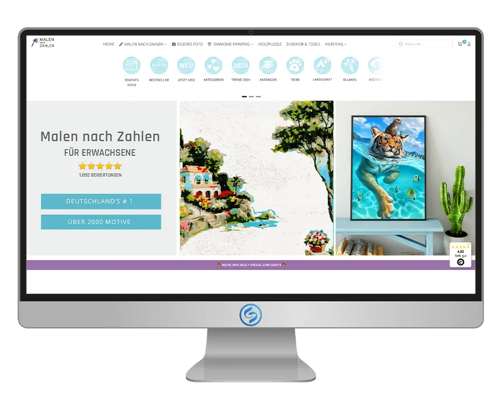 Malen nach Zahlen Erwachsene Gutschein einlösen Screenhot