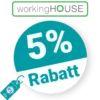 5% workingHOUSE Rabatt – Newsletter