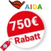 750€ AIDA Rabatt – Frühbucher-Plus Ermäßigung