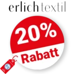 20% erlich textil Rabatt – Im Zuhause Sale