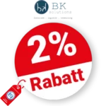2% BK-solutions Rabatt – Bei Vorkasse