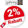 2% goehring Rabatt – Bei Vorkasse