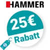 25€ HAMMER Rabatt – Newsletter