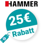25€ HAMMER Rabatt – Newsletter