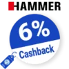 6% HAMMER Rabatt – Cashback