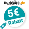 5€ Rucksack.de Rabatt – Newsletter