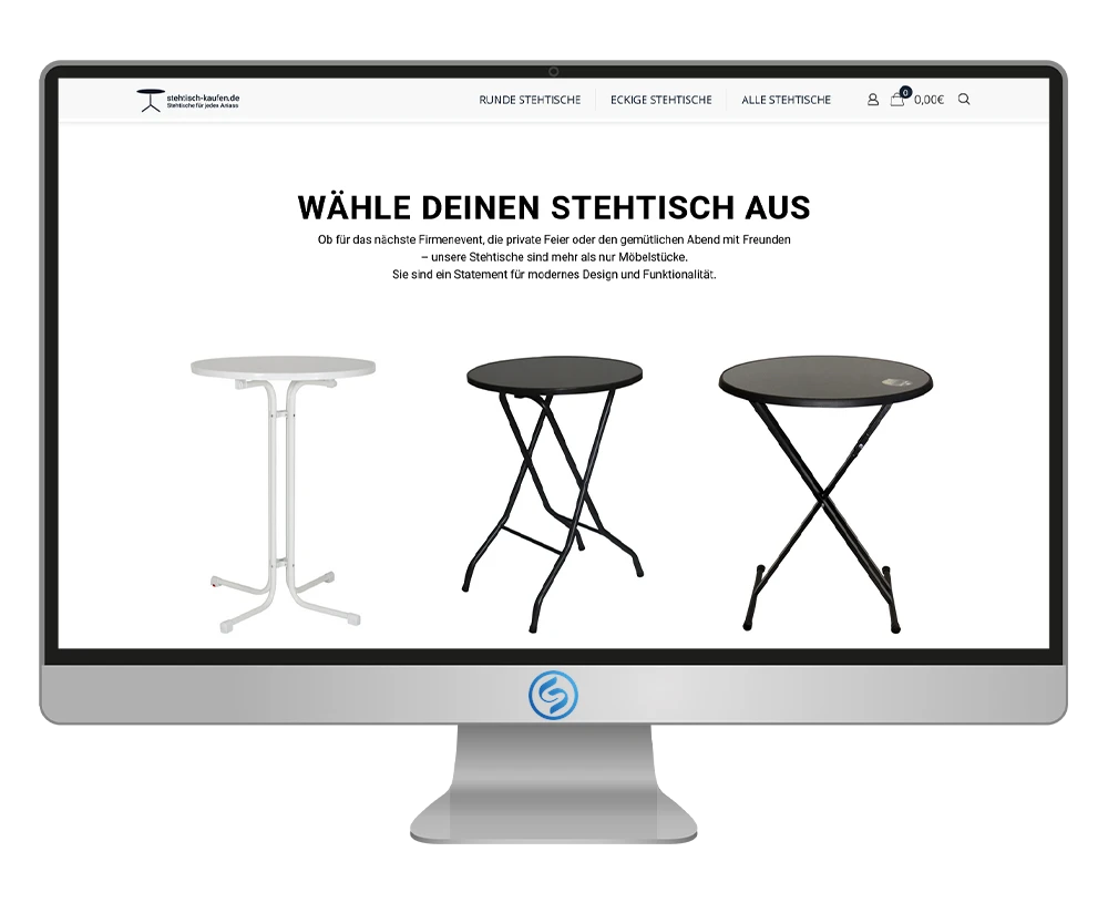 stehtisch-kaufen.de Gutschein einlösen Screenhot