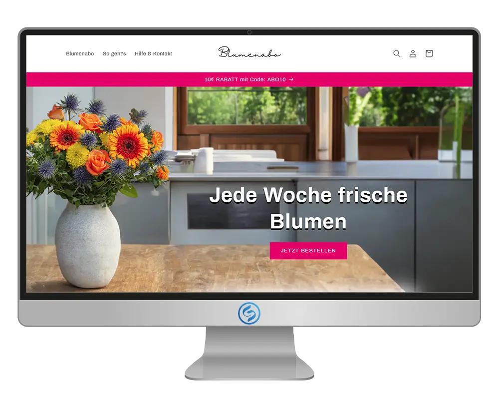 BlumenAbo Gutschein einlösen Screenhot