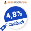 4,8% Briefkastenguru Rabatt – Cashback