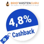 4,8% Briefkastenguru Rabatt – Cashback