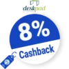 8% deskpad Rabatt – Cashback