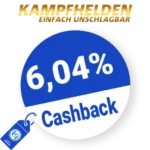 6,04% Kampfhelden Rabatt – Cashback